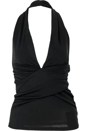 Carolina Herrera Top con cuello halter