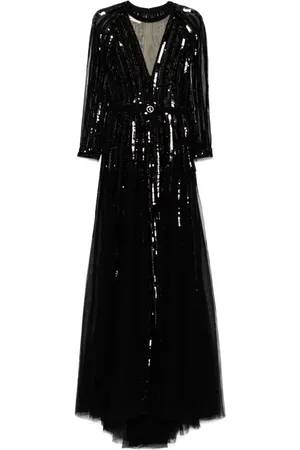 Saiid Kobeisy Vestido largo con lentejuelas
