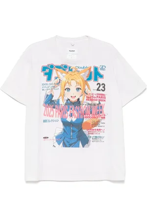 DOUBLET Camiseta con anime estampado
