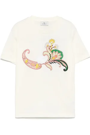 Etro Camiseta con motivo de cachemira