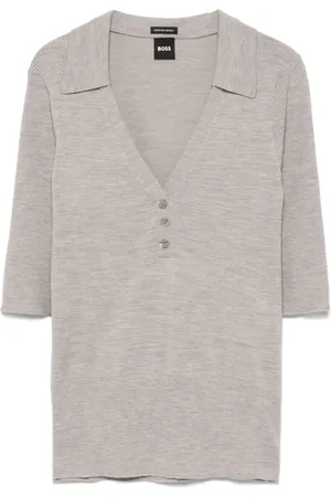 HUGO BOSS Polo de punto fino