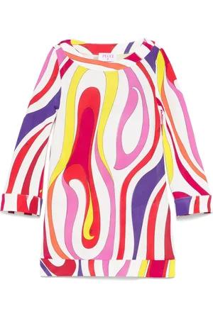 PUCCI Junior Vestido con estampado Marmo