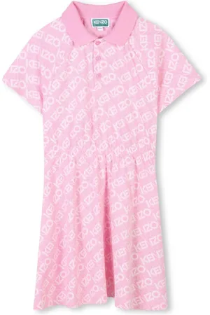 Kenzo Vestido tipo polo con logo estampado