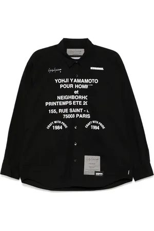 YOHJI YAMAMOTO Camisa estampada de manga larga de x Neighborhood