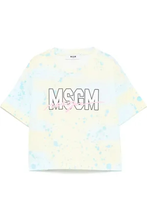 Msgm Camiseta con salpicadura de pintura