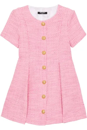 Balmain Vestido de tweed acampanado