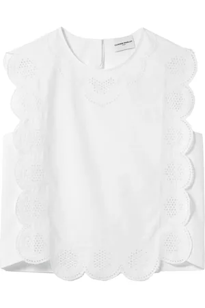 Claudie Pierlot Blusa con borde festoneado