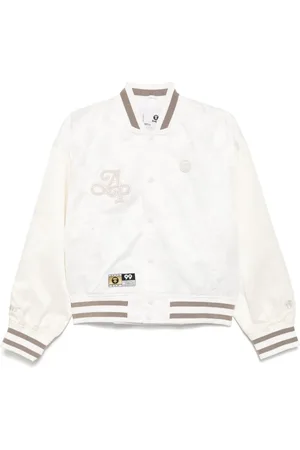 A Bathing Ape Chaqueta varsity con logo Moonface