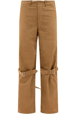 KAPITAL Pantalones con correa con hebilla