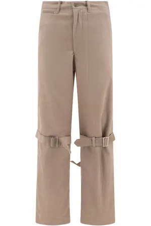 KAPITAL Pantalones con correa con hebilla