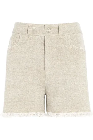 Barrie Pantalones vaqueros cortos con flecos