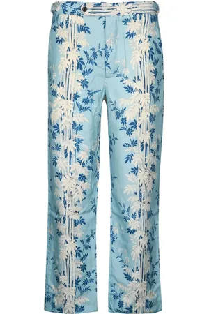 BODE Pantalones con hojas estampadas