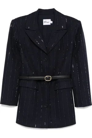 Self-Portrait Blazer con apliques de strass