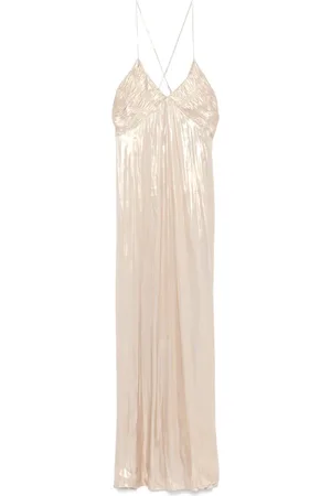 Zadig & Voltaire Vestido midi metalizado