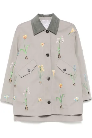 Thom Browne Chaqueta con bordado floral