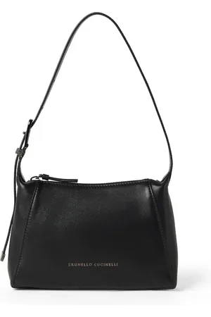Brunello Cucinelli Bolso de hombro con logo en relieve