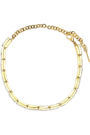 Alessandra Rich Collar con aplique de cristales