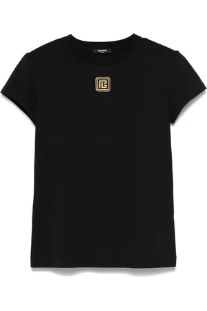 Balmain Camiseta con logo bordado