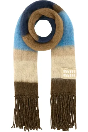 Miu Miu Bufanda con logo bordado