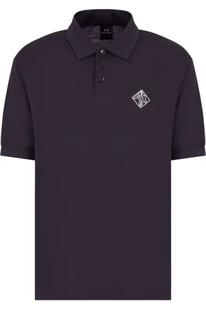 Armani Exchange Polo de manga corta de algodón
