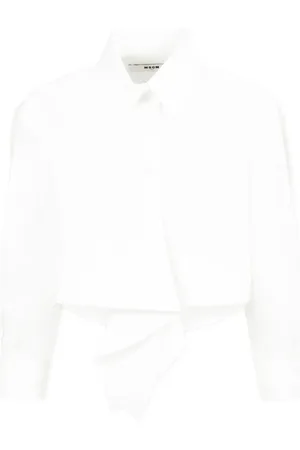 Msgm Camisa con detalle de volantes