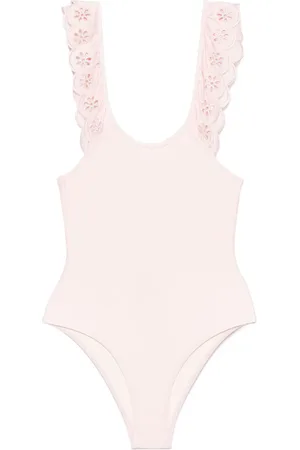 ZIMMERMANN Bañador con ribete de volantes