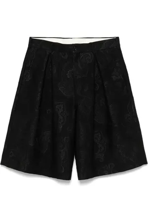 Comme des Garçons Pantalones cortos con motivo de cachemira