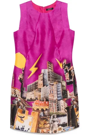 VERSACE Vestido corto estampado 2000