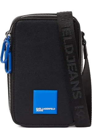 Karl Lagerfeld Bolso messenger con parche del logo