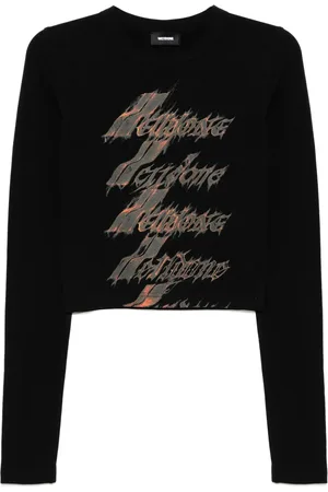We11 Done Camiseta Flame con logo