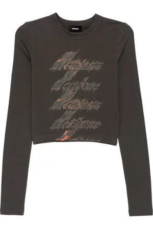 We11 Done Camiseta Flame con logo