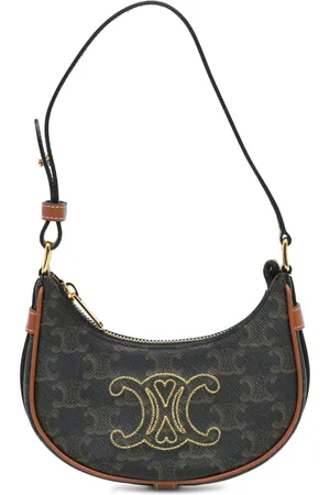 Céline Bolso de hombro Ava mini de lona revestida con motivo Triomphe 2022