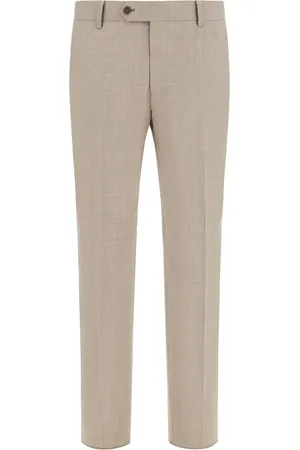 Boggi Milano Pantalones de lana con cierre de botón