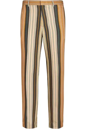 Etro Pantalones rectos a rayas