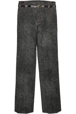 Prada Pantalones de algodón y tejido de gabardina