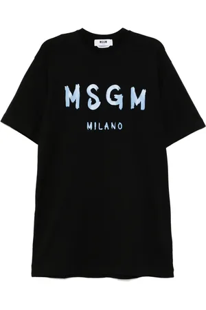 Msgm Vestido corto estilo camiseta