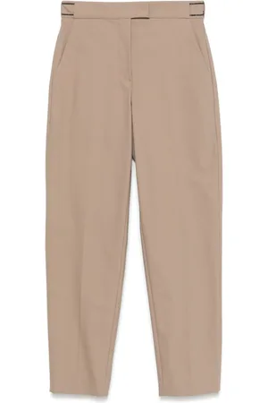 Brunello Cucinelli Pantalones con detalle de cadena Monili