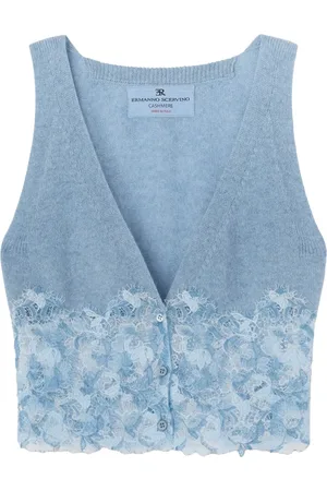 ERMANNO SCERVINO Chaleco de cachemira con encaje