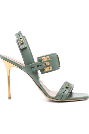 Balmain Sandalias con tacón de 100 mm y logo B