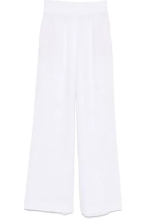 ERMANNO SCERVINO Pantalones palazzo de lino