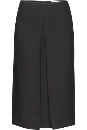 Salvatore Ferragamo Falda midi plisado