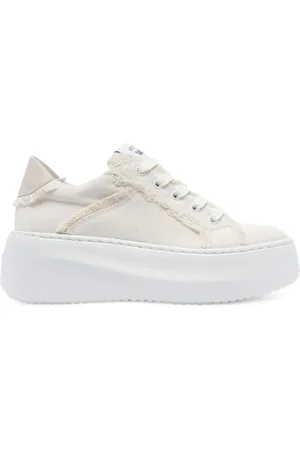 vic matiè Zapatillas con ribete deshilachado
