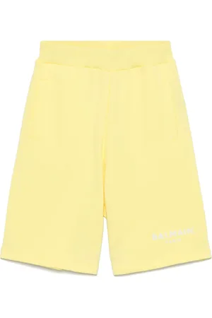 Balmain Bermudas con logo en relieve