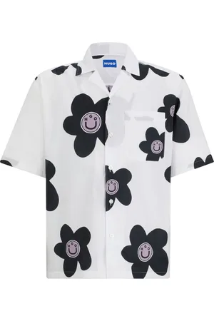 HUGO BOSS Camisa con estampado floral