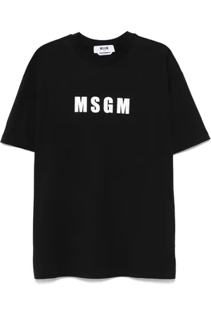 Msgm Camiseta con logo estampado