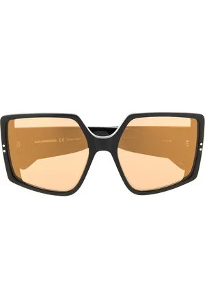 Courrèges Gafas de sol con montura cuadrada oversize