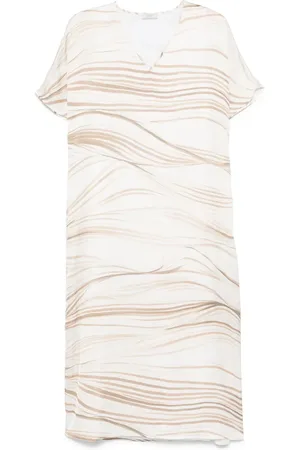 PESERICO SIGN Vestido midi a rayas