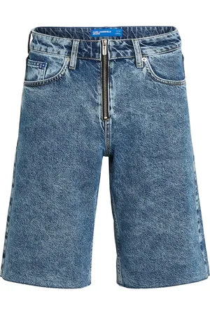 Karl Lagerfeld Pantalones vaqueros cortos con cremallera