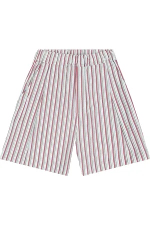 LANEUS Bermudas anchas de algodón