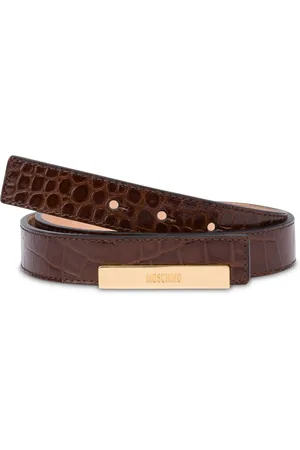 Moschino Cinturón con placa del logo